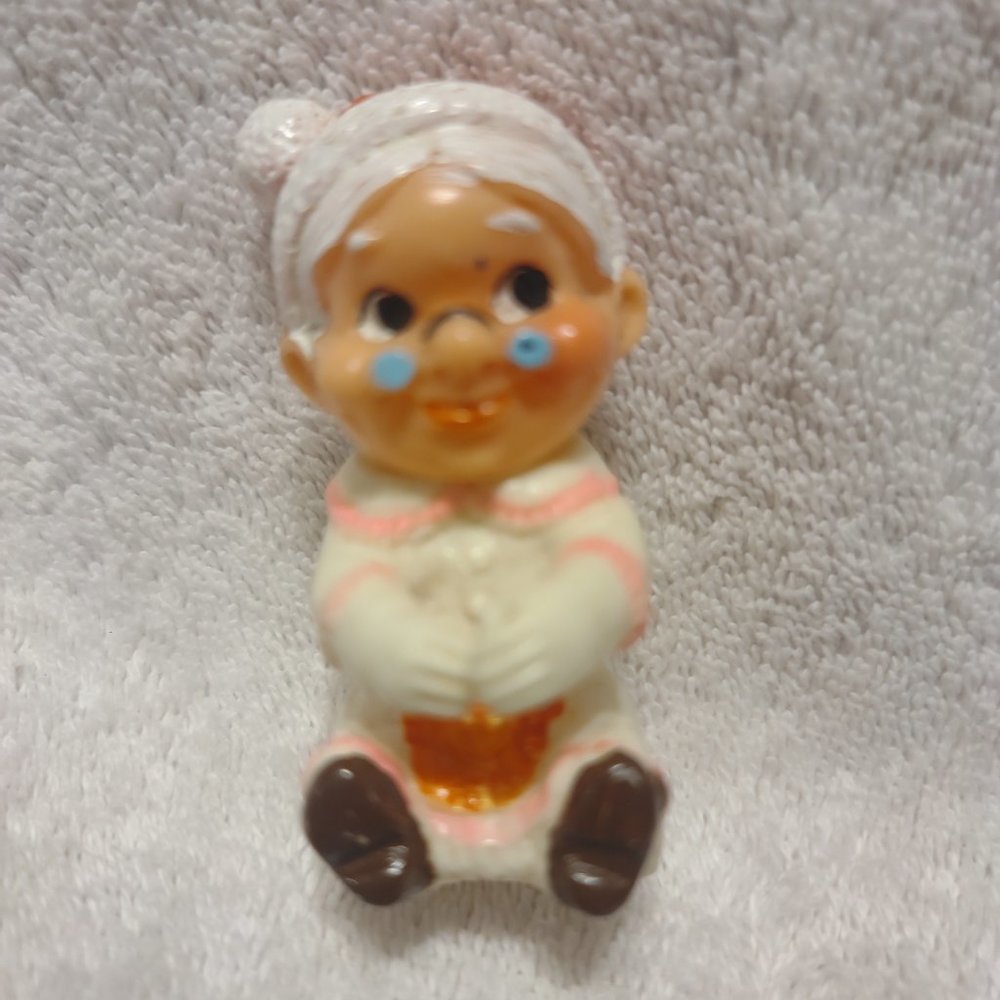 Vintage plastic  Mrs. Clause Christmas Decoration